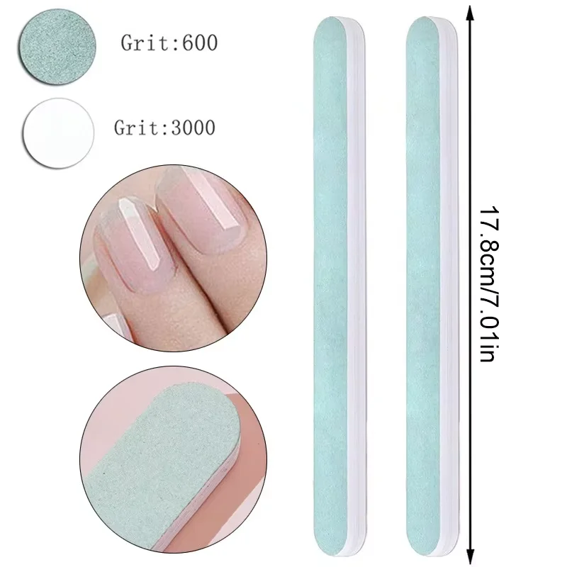 LINMANDA 10Pcs 네일 케어 키트: 네일 파일 네일 폴리싱 블록 큐티클 트리머 큐티클 푸셔 브러쉬 가정용으로 적합