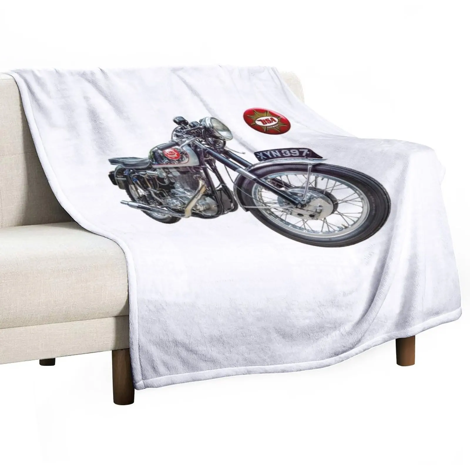 

BSA DBD34 Gold Star - 1960 Throw Blanket Vintage Blanket Weighted Blanket For Sofa Cute Blanket Plaid