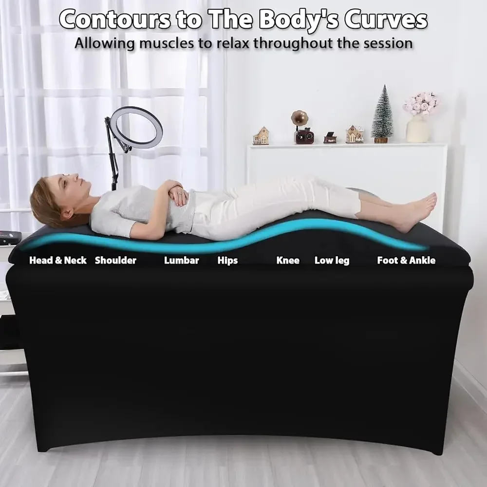 Lash Bed Topper and Bed Cover Ergonomic Curvy Massage Table Cushion Eyelash Mattress for Beauty Salon Customized
