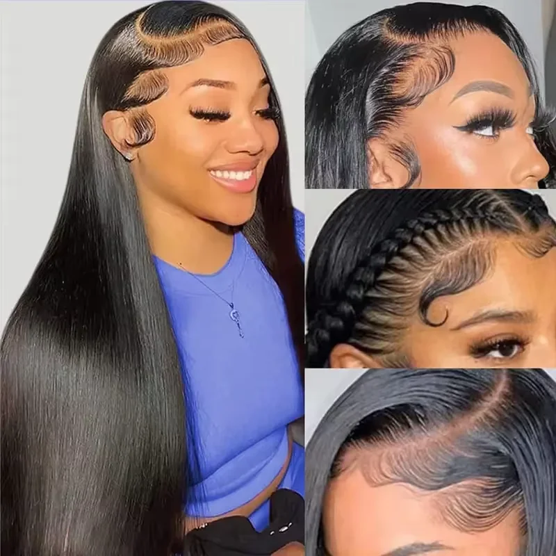 Straight 13x4 13x6 Hd Lace Front Human Hair Wig Pre Plucked Transparent Lace Frontal Wigs 5x5 4x4 Hd Closure Wig For Black Women human hair wig lace front wigs