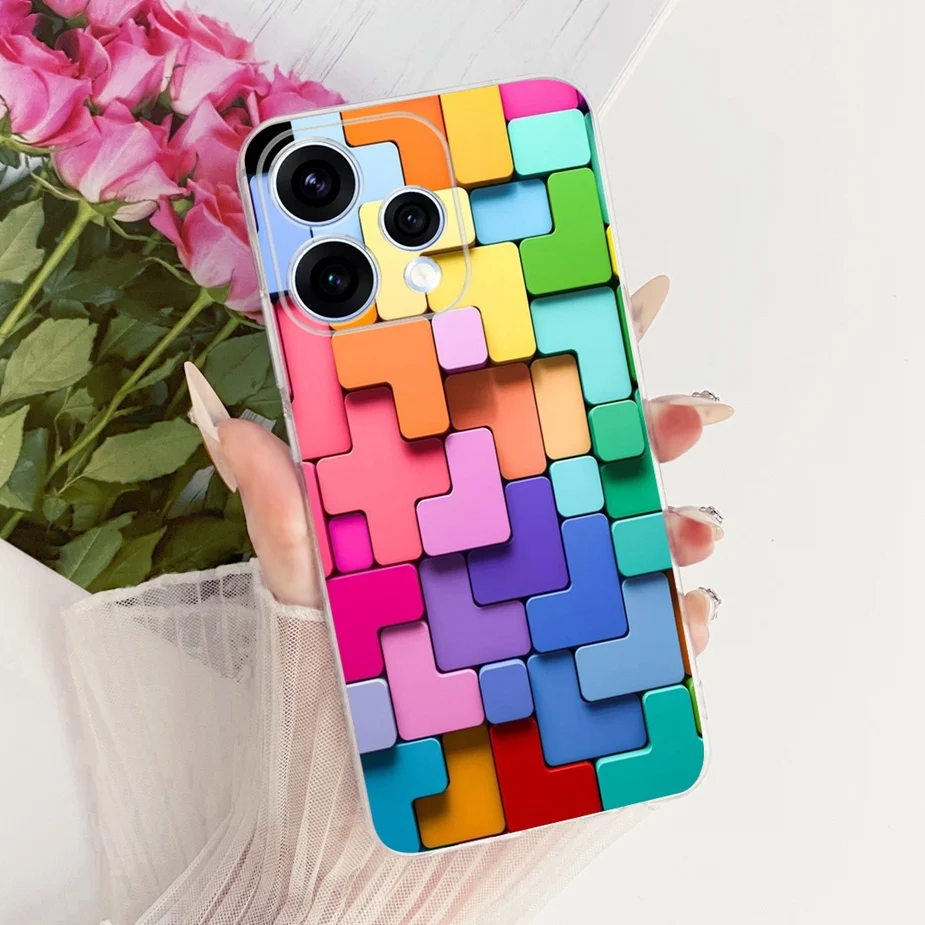 Colorful Flowers Painted Soft Slim Phone Case