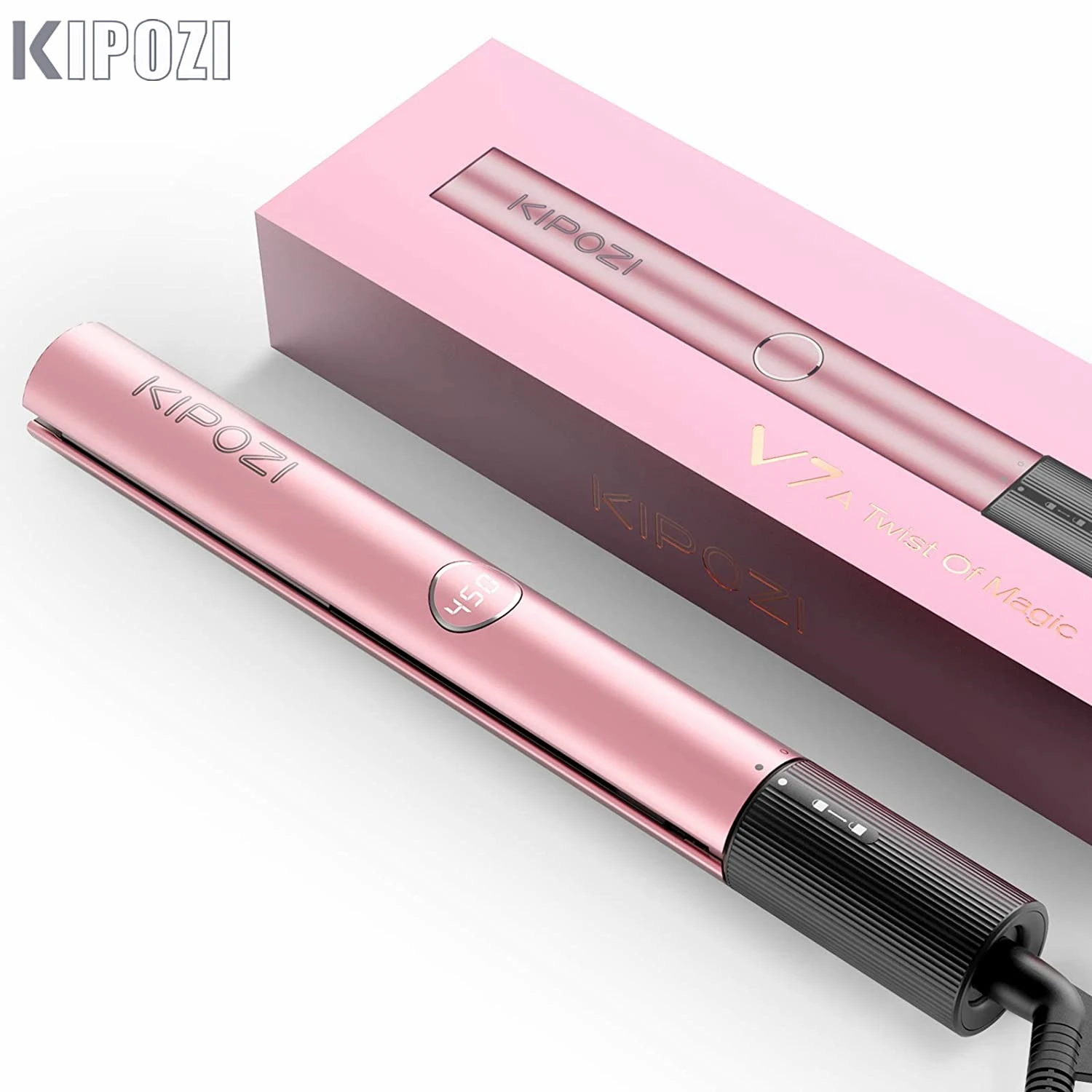 KIPOZI Professional V7 Straightening Hair Curling iron 30s Fast Warm-up Thermal Performance Nano-Titanium Plate For Woman Hair graphene heating mat winter office fast heating artifac thermal winter accessory for body pad for electric clothing electric