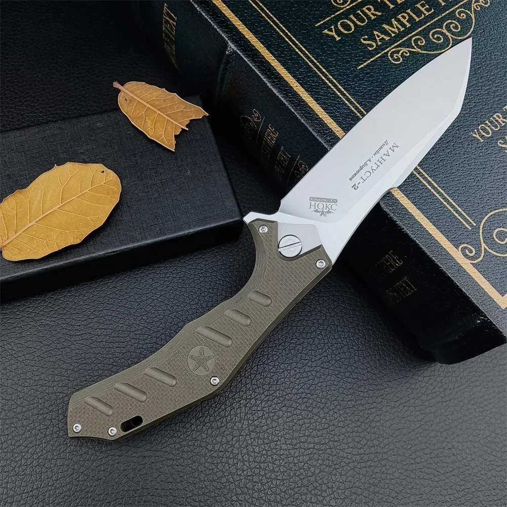 Description Picture 2 of itemPocket Folding Knife Russain HOKC Ball Bearing Outdoor Military Force Survival Camping Knives G10 Handle Edc Survival EDC Tool