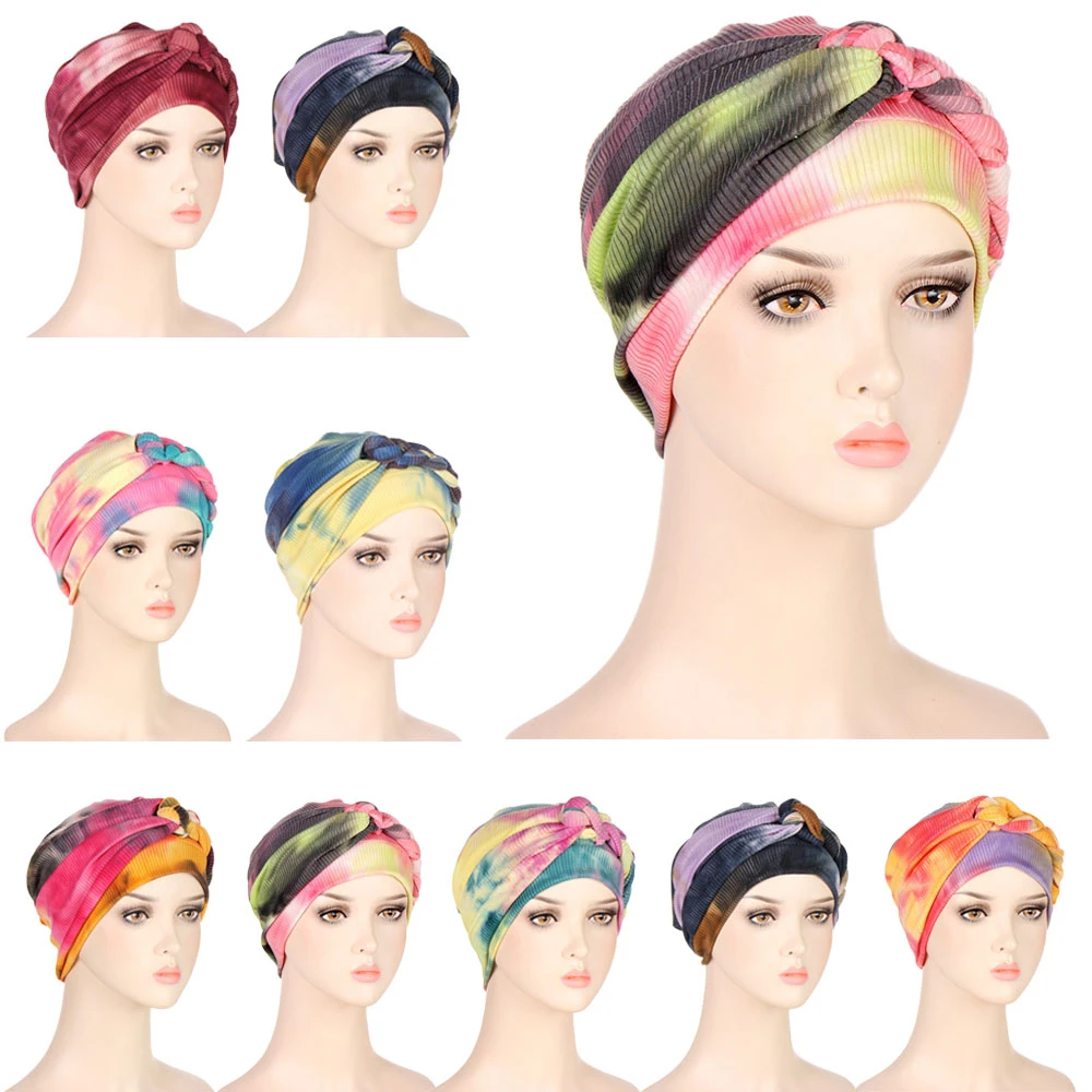 New Head Scarf for Muslim Women Turban Braids Bonnet Inner Caps Femme ...