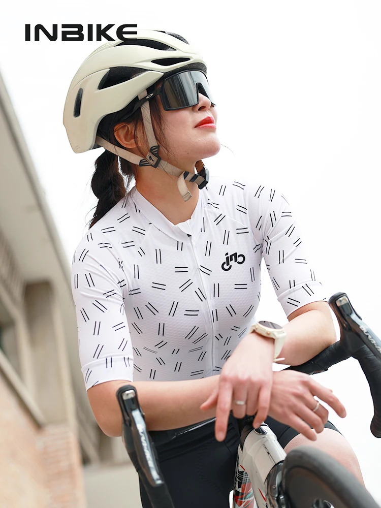 INBIKE Road Bike Riding T-shirts Short Sleeve Cycling Jersey for Women Mountain MTB Biking Clothing Women&rsquo;s Shirts with Pockets