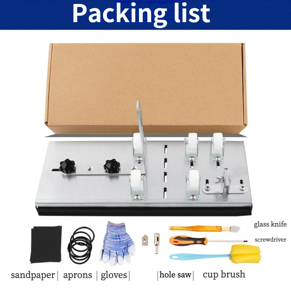 Glass Cutter Glass Bottle Cutter Cutting Tool Square and Round Wine Beer Glass Sculptures Cutter for DIY Glass Cutting Machine 6