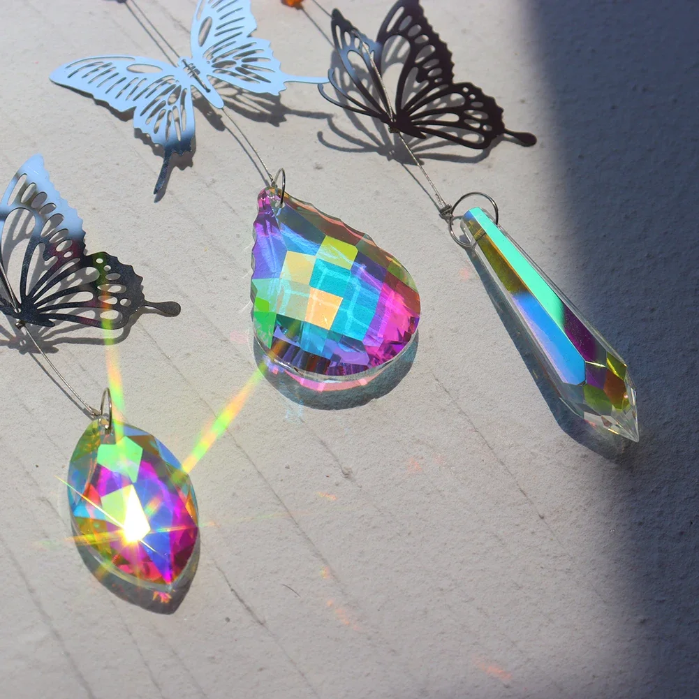 Suncatcher Dragonfly Crystal Rainbow Maker Light Car Pendant Window Hanging Sun Catcher Decoration Witchy Boho Room Fairy Decor
