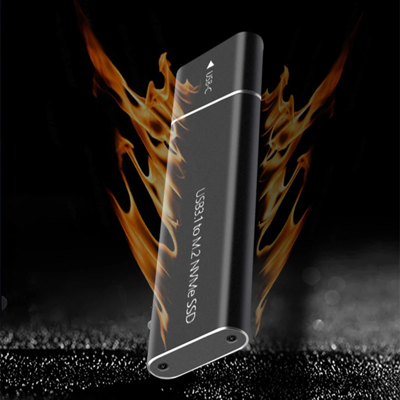 M2 SSD 인클로저 NVMe USB3.1 외장 스토리지 HDD 케이스, PCIe SSD 박스, NGFF SATA SSD 디스크 하드 드라이브, PC 노트북용, 10Gbps