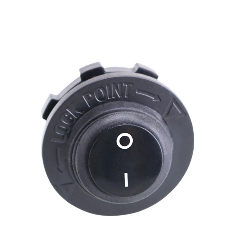 Round Rocker Switch with Waterproof Housing 12V20A with Housing for Car Yacht Home Appliance Retrofit