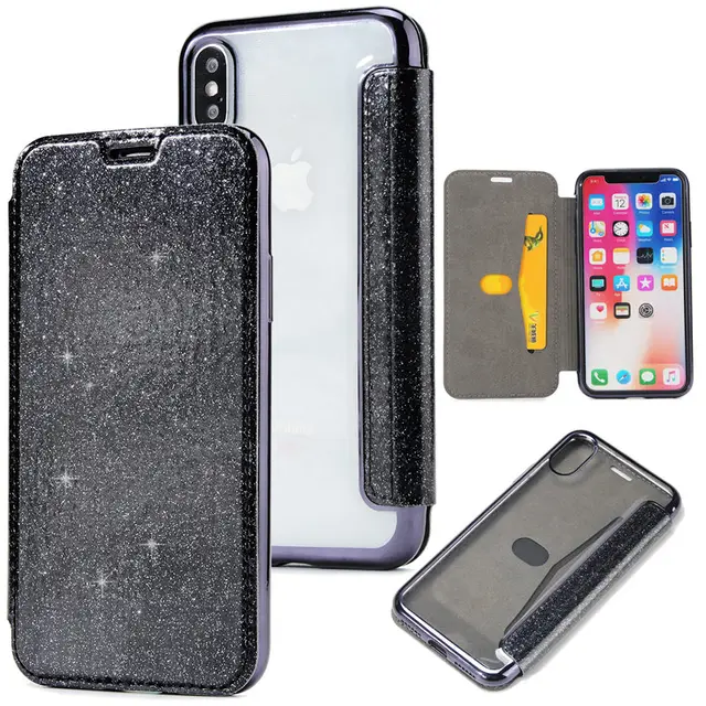 jeugd Bezwaar som Leather Flip Phone Case Cover | Iphone X Case Book Iphone X | Leather Wallet  - Luxury - Aliexpress