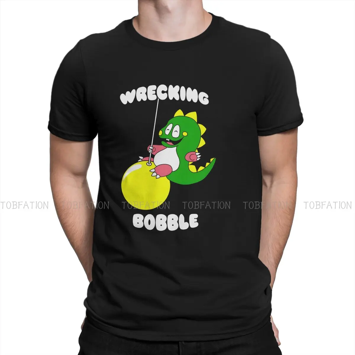 Wrecking Bobble Le Più Nuove Magliette Bubble Bobble Men Harajuku Maglietta Streetwear In Puro Cotone O Collo