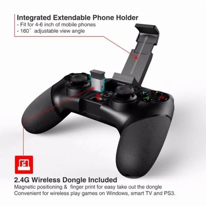 е 2.4G  Ʈѷ  ̽ƽ, iOS, ȵ̵ Ʈ, º, PC ȣȯ