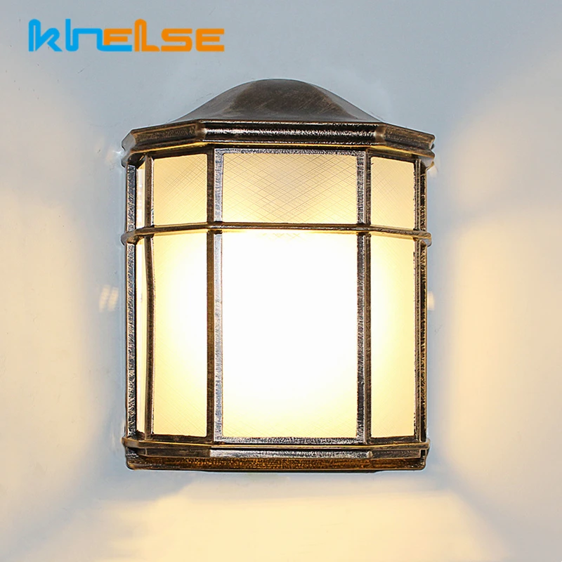 Outdoor Retro LED Wall Lamps Vintage E27 Waterproof Garden Street Sconces Porch Courtyard Decor Industrial Wall Lighting Fixture wall light,outdoor porch light