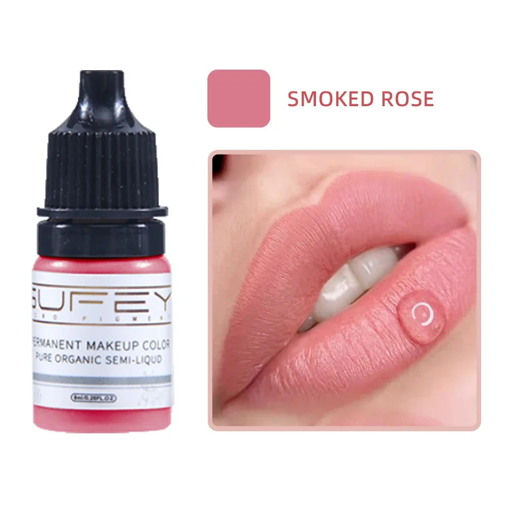 Permanent Makeup Machine Tattoo Ink 8 color 5ml Tattoo Supplies Skin Pigment Eyebrow Lip Ink Waterproof Cosmetic