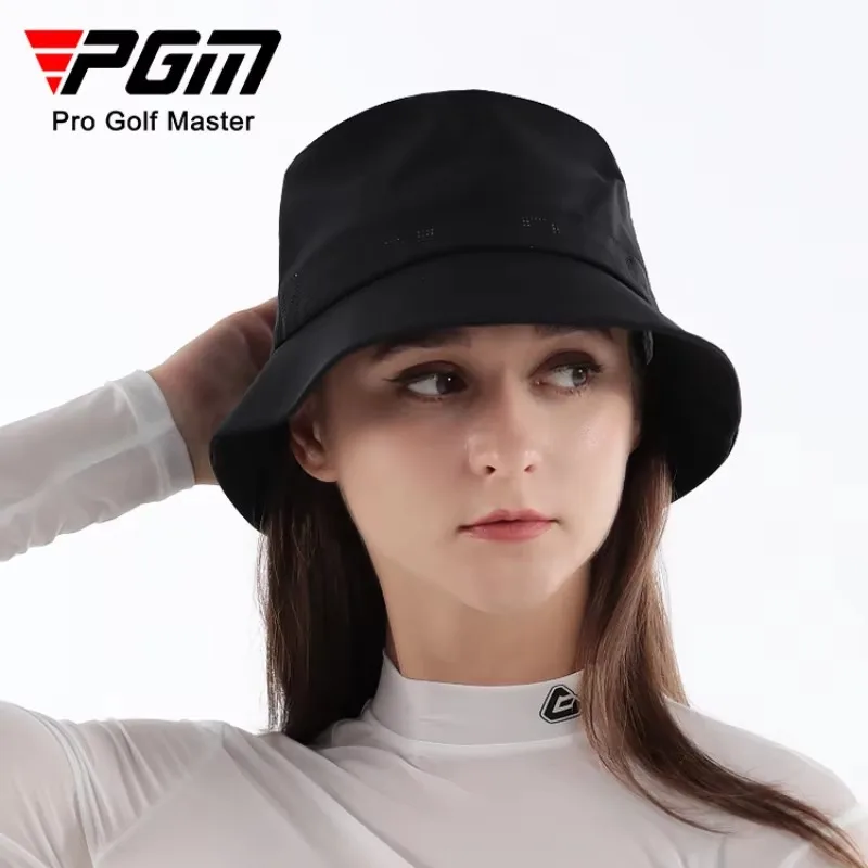 PGM Summer Golf Hats for Women Sun Protection Cap Bucket Hat Casual Fisherman Hat with Sweatband Design Sport Outdoor Activitie