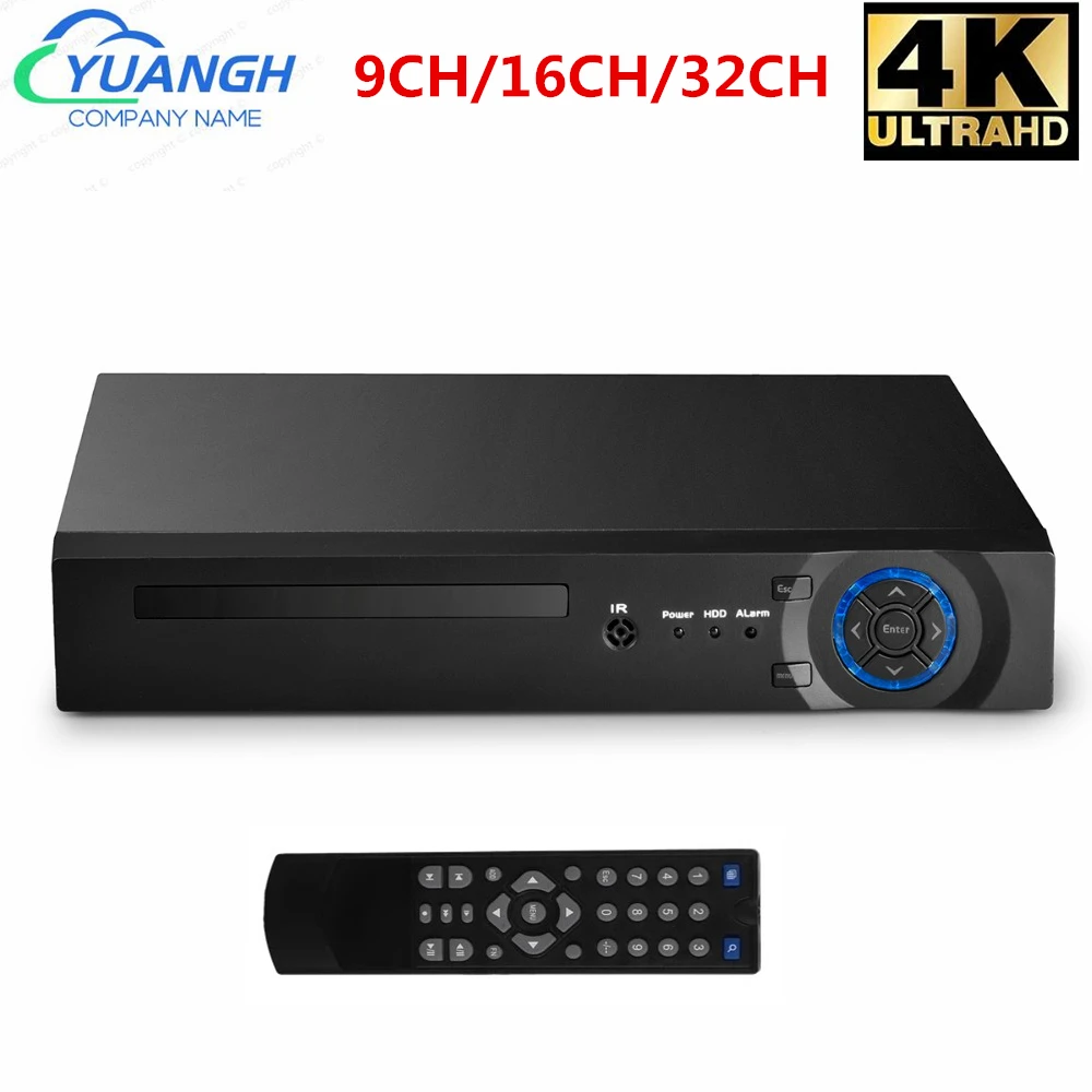 H.265 Security IP NVR Recorder 8MP 9CH 16CH 32CH Network Video Recorder XMEye APP For 4K CCTV Surveillance Camera System