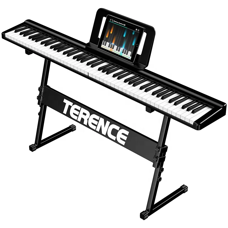 Terence V10 Electronic Keyboard Piano For Piano Student Musical Instrument Portable 88 Keys Foldable Digital