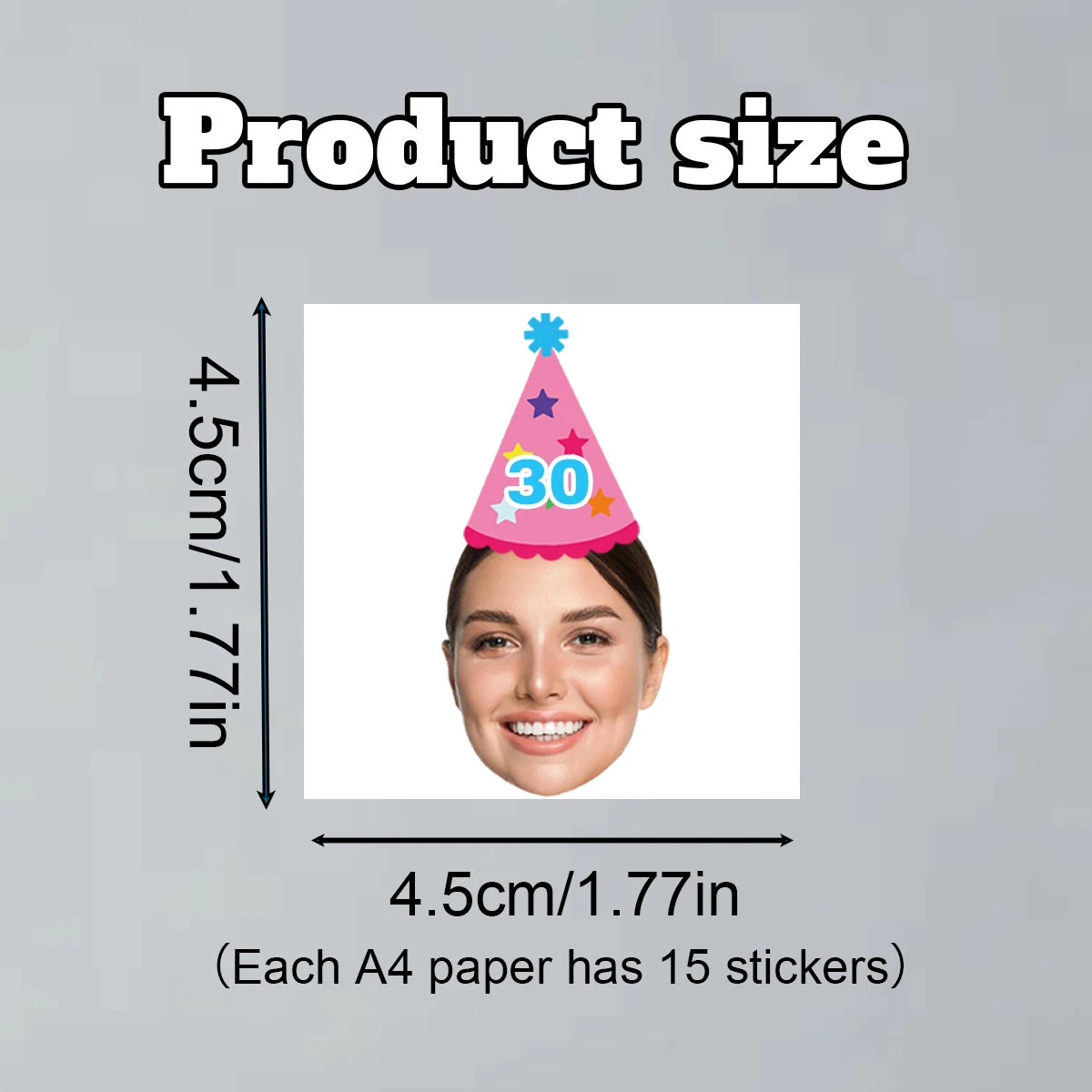 Personalized Photo and Birthday Temporary Tattoos