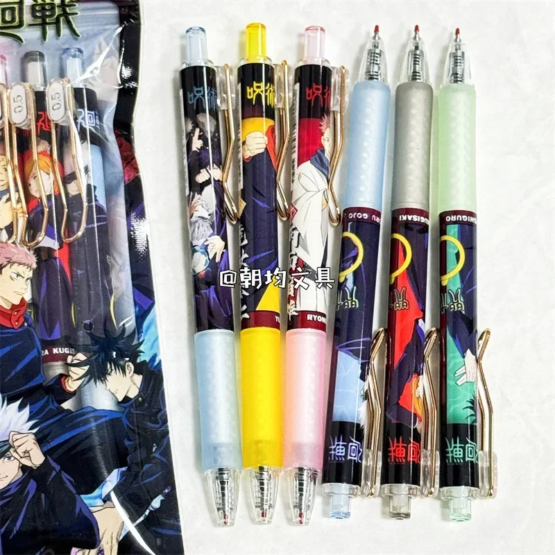 주술회전 젤 펜, 애니메이션 고조 사토루 볼펜 세트, 학교 사무용품, 이타도리 유지 문구 필기용 펜, 6 개