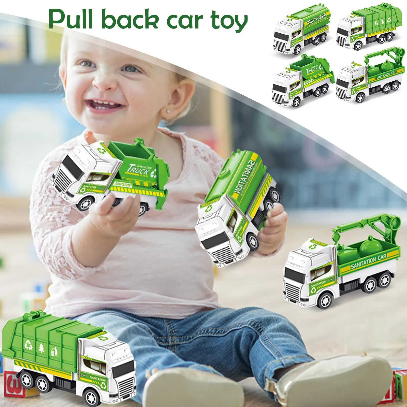 

Mini Car Model Toy Pull Back Car Toys Engineering Vehicle Fire Truck Kids Inertia Cars Boy Toys Diecasts Toy for Children GiftO5