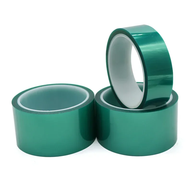PET Film Tape 3mm ~ 100mm Green High Temperature Heat Resistant PCB Solder SMT Plating Shield Insulation Protection pet film tape