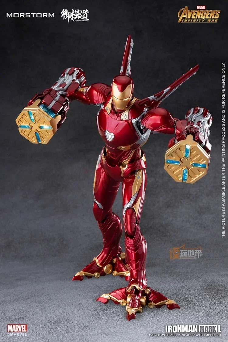 Оригинальная экшн-фигурка Marvel Morstorm E-Model Iron Man Mk50 Deluxe Edition, 1/9 искусственная статуэтка, фотография