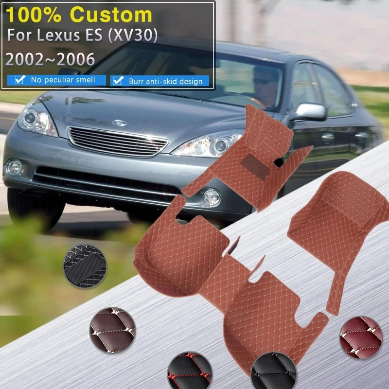 

Car Floor Mats For Lexus ES ES300 ES330 Toyota Windom XV30 2002~2006 Rugs Waterproof Carpet Luxury Leather Mat Car Accessories