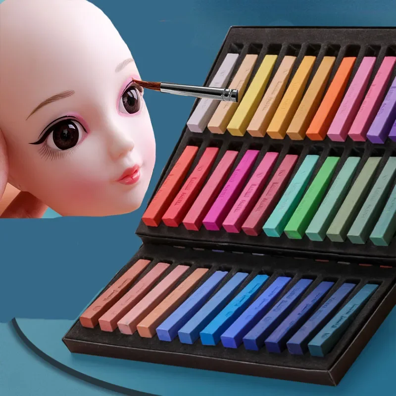 Polymer Clay Doll Makeup Chalk 12/24/36/48 Color Artist Chalk Stick Set Professional Blush Coloring Pen chalk pencils chalk pens drawing chalk