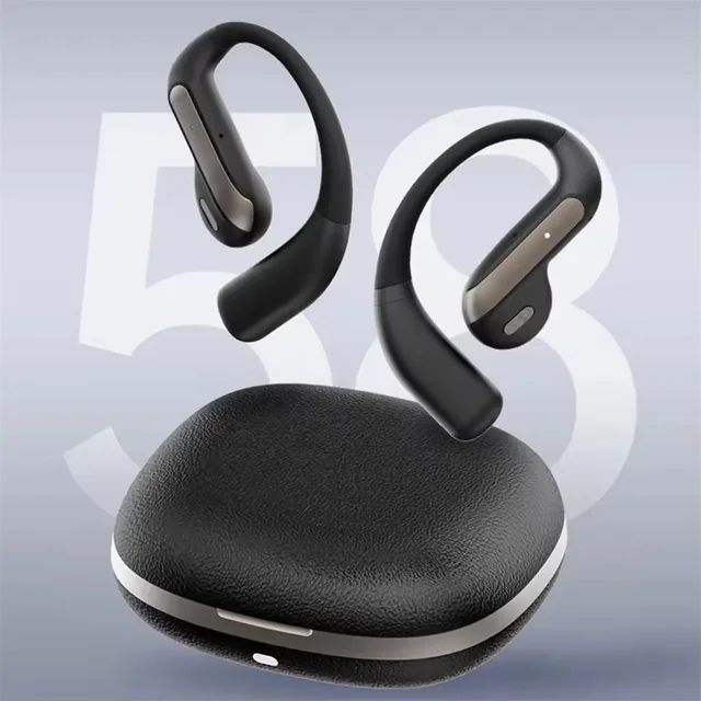 Smart AI Translation Headset Stereo Sound Semi-in-ear Air Conduction True Wireless Sport Long-lasting Bluetooth Ear Hook Headset