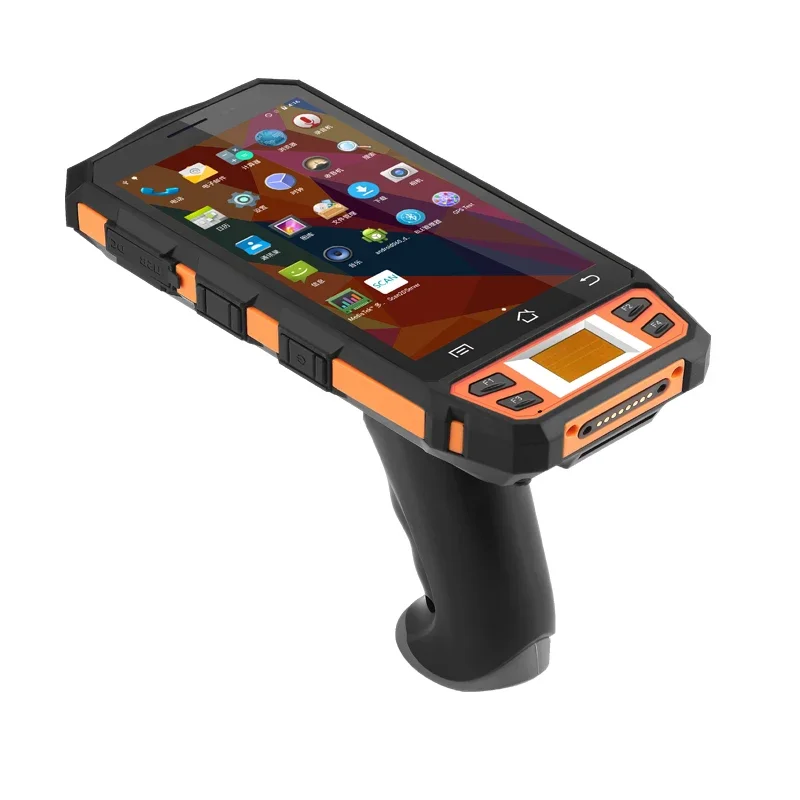 

Портативный терминал PDA Android 7,0 с 2D сканером штрих-кода, UHF RFID считыватель LF RFID считыватель, Зарядная база RT510