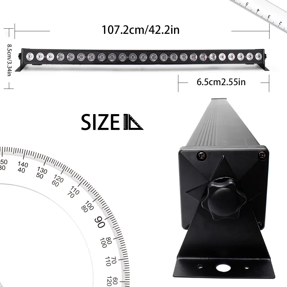 Somspot RGB LED Wall Wash Lamp wall wash lamp Wide Angle Strip Light DMX Control Stage Effect Lighting Projector projection lamp led stage light for Dance Holiday Wedding
