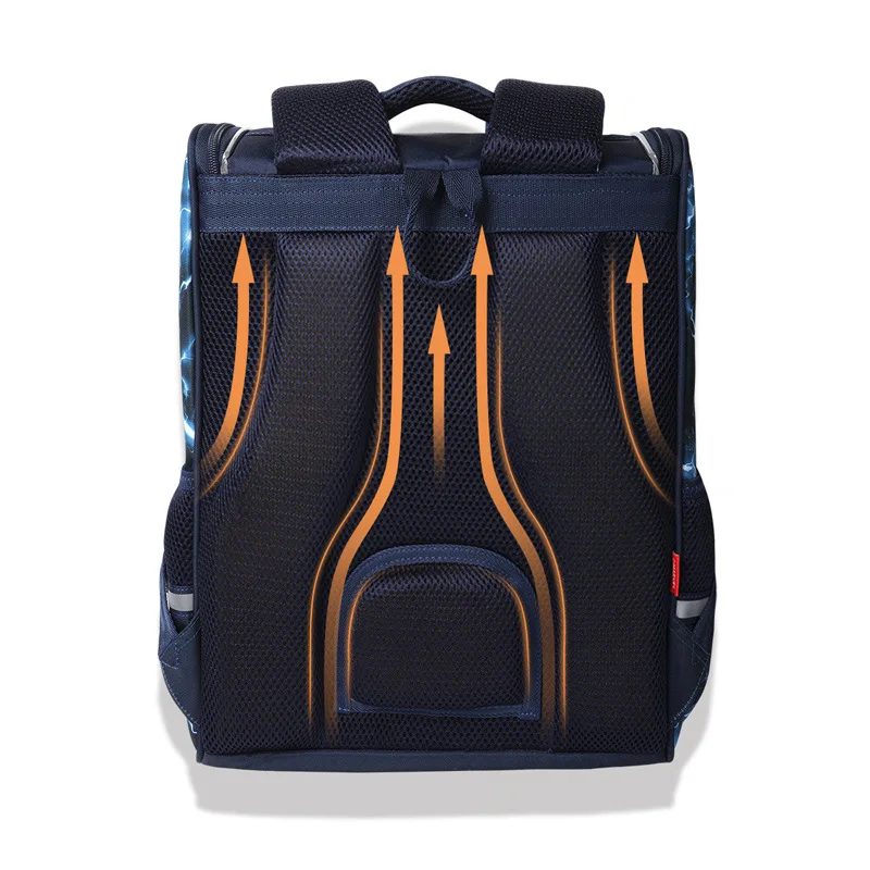 Disney New School Bags For Boys Grade 1-5 Primary Student Shoulder Orthopedic Backpack Iron Spider Man Captain America Mochila