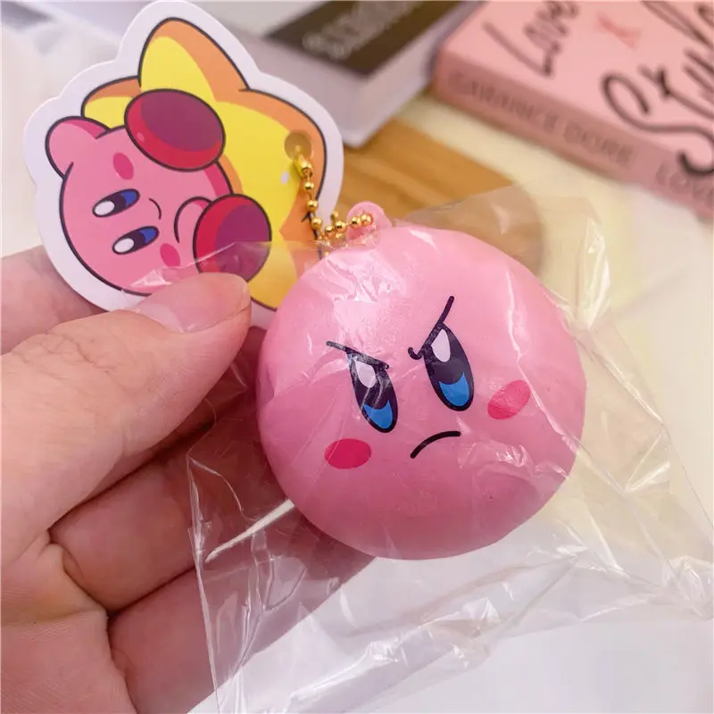 Kirby Star Decompression Soft PU Cartoon Simulation Bread Slow Rebound Squishy Pendant Cute Gift for Girlfriend 3