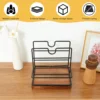 Napkin Holder Metal Table Napkin Holder with Weighted Base Multipurpose Napkin Salt and Pepper Dispenser for Kitchen Countertop 3
