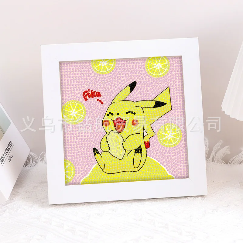 Diamond Painting Pokemon Pikachu 5D Diamond Painting Kit Cartoon Character Round Stick Diamond Embroidery Cross Stitch DIY Handmade Home Decor diamond painting
