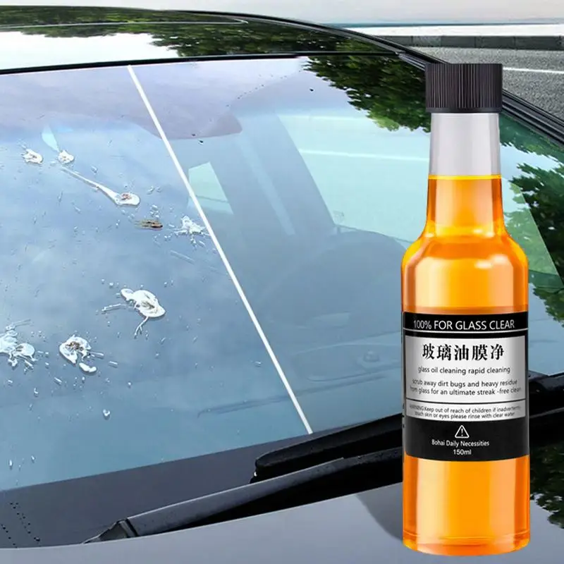 Oil Film Cleaner 150ml Car Glass Cleaner Oil Film Remover Car Water Spots Remover Stain Auto Windshield