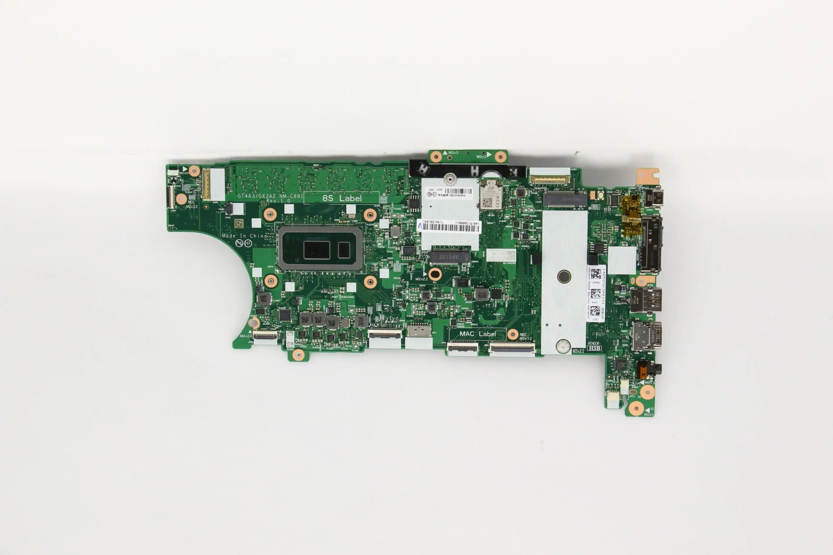 

GT4A3 GX3A2 X13 T14s Laptop ThinkPad computer Motherboard Model Number Multiple optional SN NM-C891 FRU 5B20Z45806 CPU i7-10510U