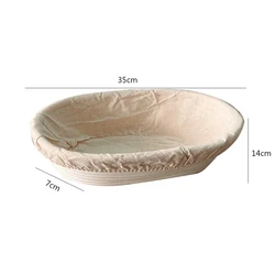Oval Banneton Set for Professional and Home Bakers - Sourdough Bread Proofing Baskets (F)