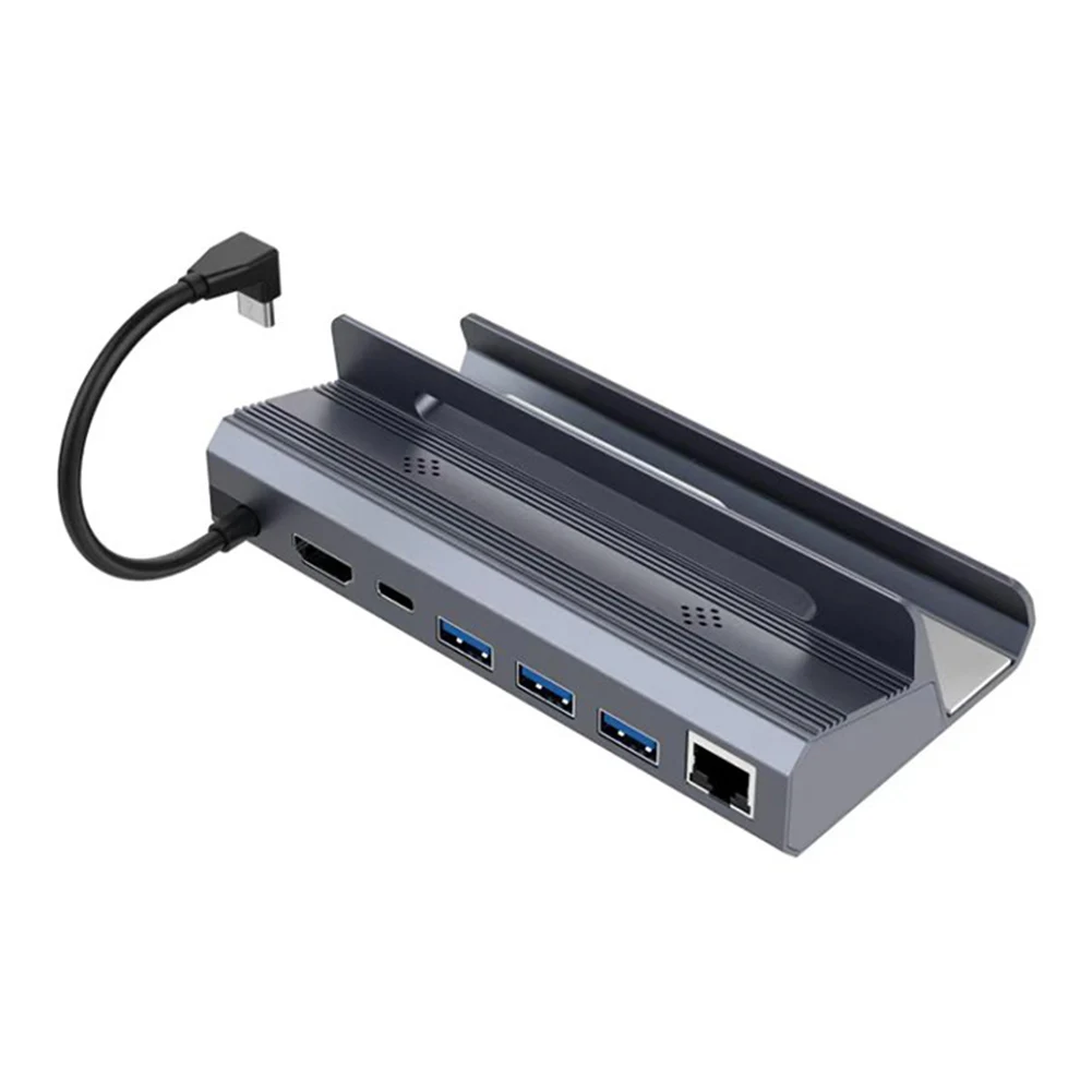 스팀 데크 ROG 앨리 노트북용 충전 도킹 스테이션, 닌텐도 스위치 콘솔용 USB 3.1 허브, 4K HDMI 비디오 어댑터, 6 in 1