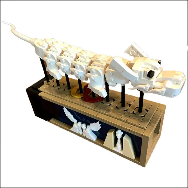 

MOC Style Flight of the Luck Dragon Building Blocks, Modular Mechanical Motor, Power Block Model for Children, DIY Ideas, Kids