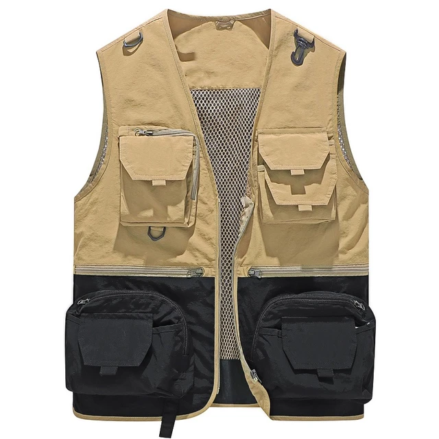 Fly Fishing Photography Vest with Pockets Men's Mesh Quick-Dry Waistcoat  Outdoor Jackets for Travelers - AliExpress