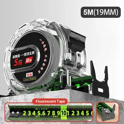 Precision & Durable 5 Meter Measuring Tape with Clear Metric Ruler (5M X 19MM)
