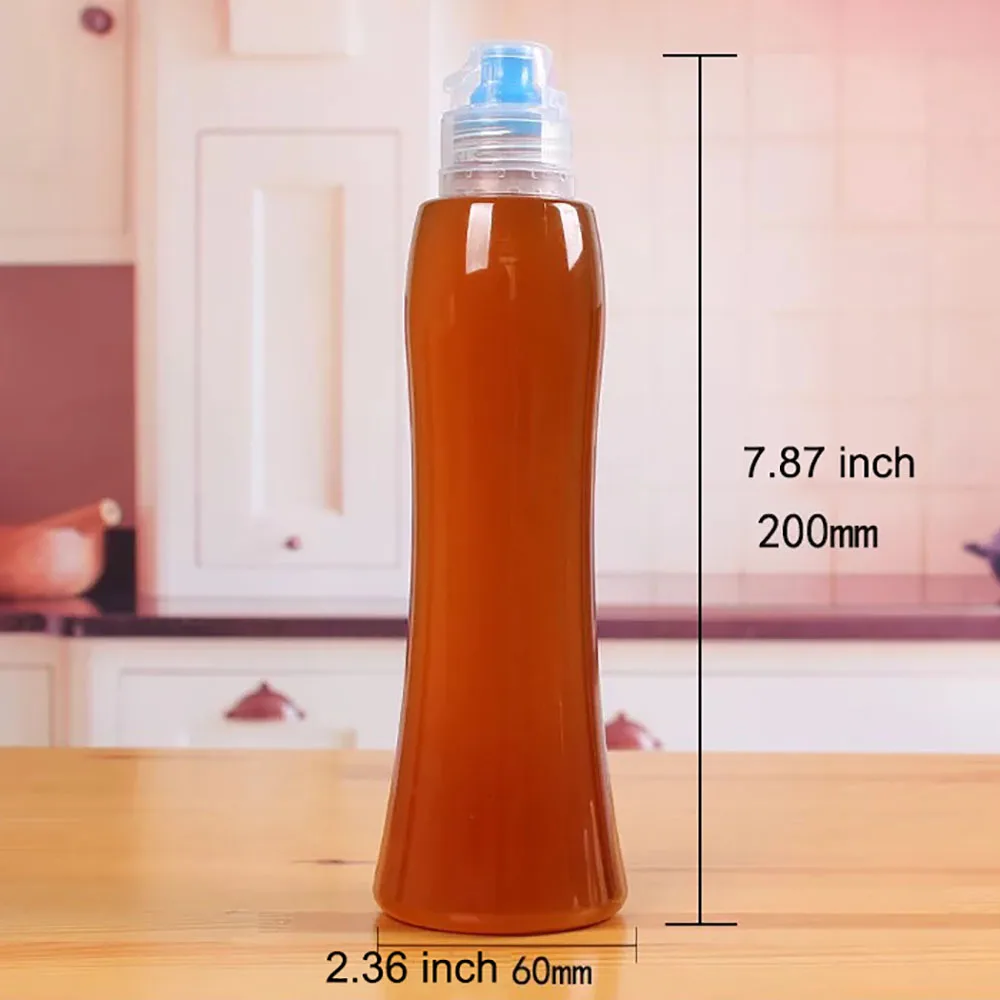 120/380/400/500/1000g Honey Dispenser Honey Squeeze Bottle Multipurpose Clear Plastic Bottle Lid Kitchen Storage Container