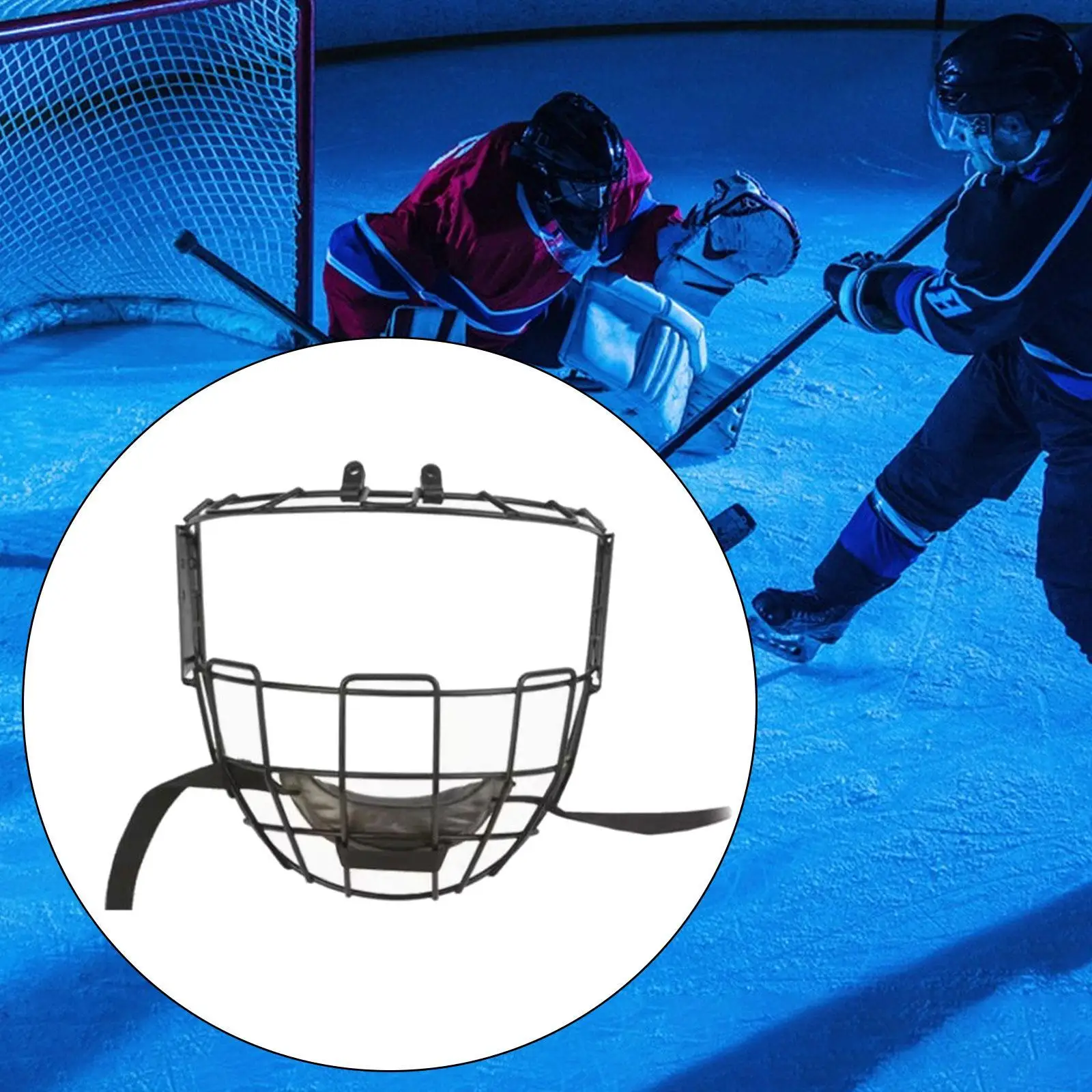 Wire Face Guard Shield Protector Portable Hardware Mask Accessory Competition Face Protector Hockey Helmet Visor for Men