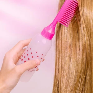 Portable Hair Dye Bottle Applicator Comb Refillable Hair Coloring Hairdressing Styling Tool Hair Dye Bottle Applicator