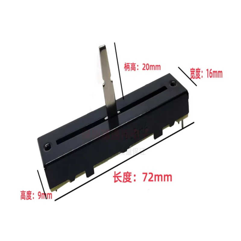 1PCS ALPHA 72MM 7.2cm RA45D2F-211 straight slide rail potentiometer 0B20KX2 B20KX2 B20K trip 45mm shaft 20mm switch multiturn potentiometer linear potentiometer adjustable resistor