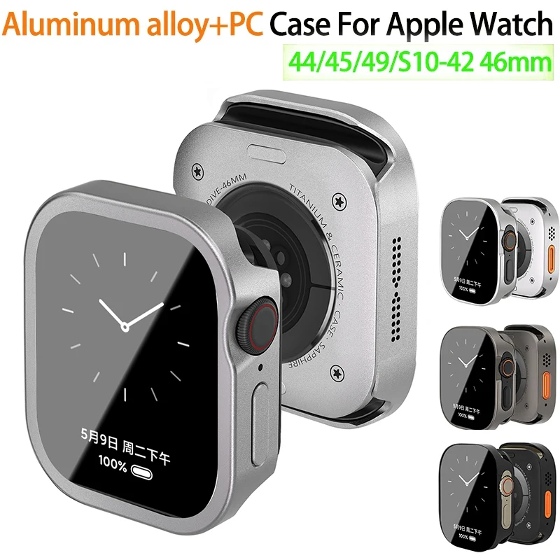 Premium Metal Full Coverage Waterproof Aluminum Alloy Watch Case