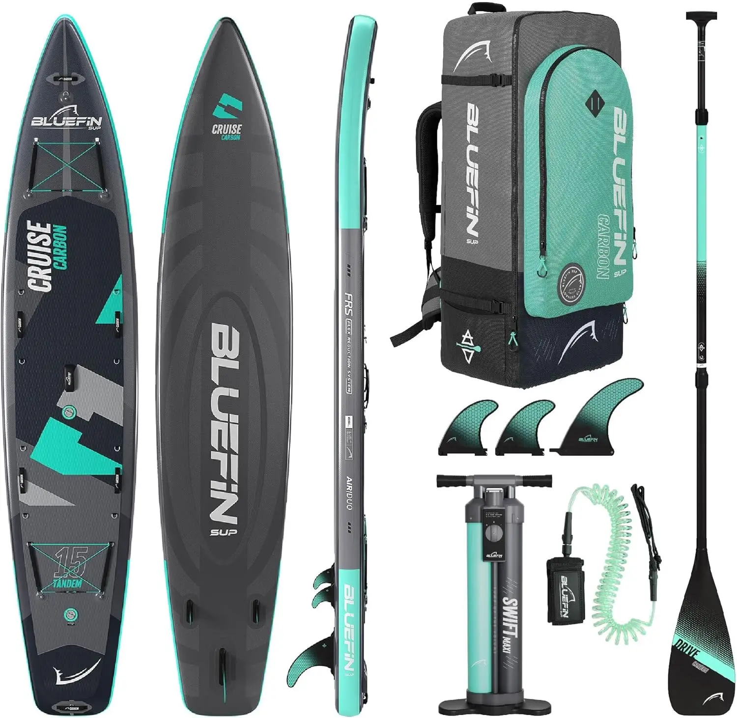 Cruise SUP Boards Premium Stand Up Inflatable Paddle Board Stable Design Non-Slip Design with Paddle &
