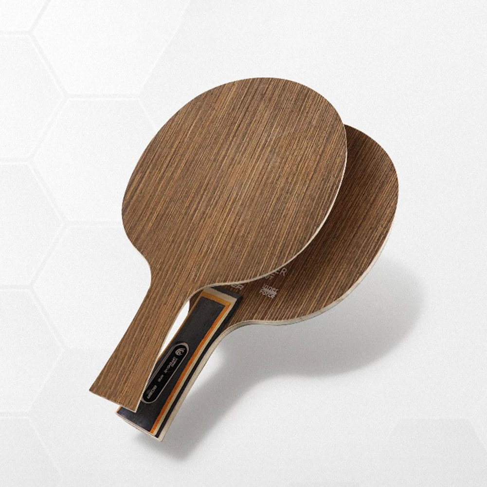 Description Picture 6 of itemTable Tennis Racket 5 Layers Pong Blade Paddle Ebony Dalbergia  Iron Sword Wood Tennis Rackets Professional Long Handle