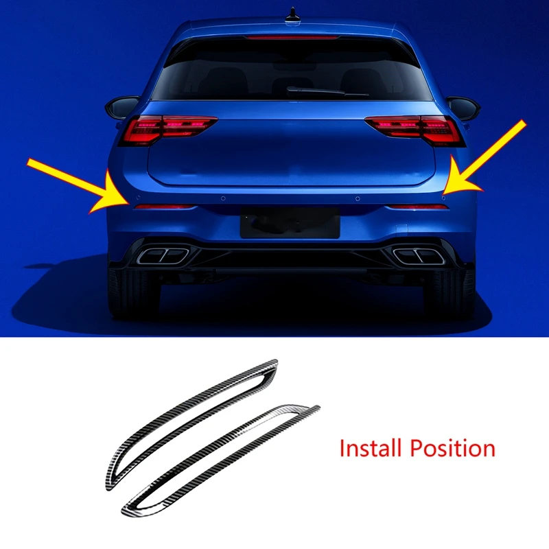 

Автомобильные задние противотуманные фары, полоса, противотуманные фонари, обшивка, Стайлинг для Golf8 MK8, аксессуары